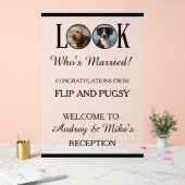 Schauen Sie, wessen Hund oder Haustier verheiratet Acrylschild (Hochzeit)