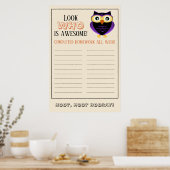 Schauen Sie WHO ist Phantastisch 24" x 36" Poster (Küche)