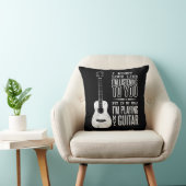Schauen Sie, wie ich auf Sie Musik-Gitarre höre Kissen (Stuhl )