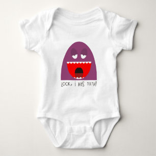 Schauen Sie, Zähne! Baby Strampler