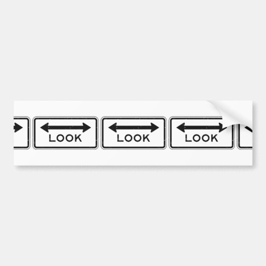 Schauen Sie Zeichen Autoaufkleber (Vorne)