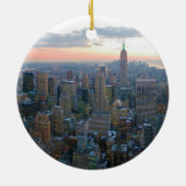 Schauen Süd von der Spitze des Felsens New York Keramikornament (Hinten)