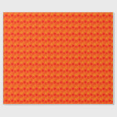 Schauen von Dots Orange Geschenkwrap Geschenkpapier (Flach)
