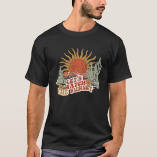 Schauen wir uns die Sunset-Worte auf der Rückseite T-Shirt