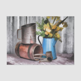 Schauen zur Vergangenheit Seidenpapier