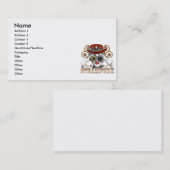 schauend gesteppte Stahlkammkunst Visitenkarte (Vorne/Hinten)