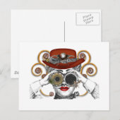 schauend gesteppter Typ Postkarte (Vorne/Hinten)