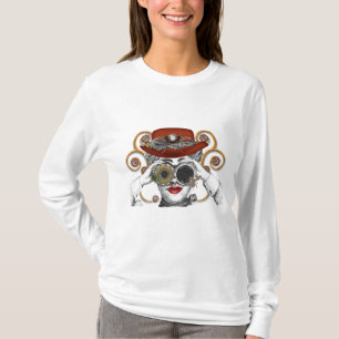 schauend gesteppter Typ T-Shirt