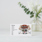 schauend gesteppter Typ Visitenkarte (Stehend Vorderseite)