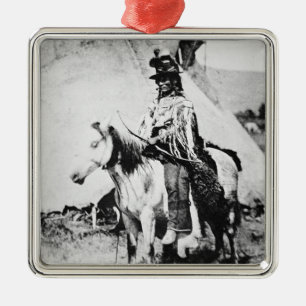 "Schauendes Hauptglas", c.1875 (b/w Foto) Ornament Aus Metall