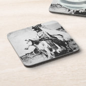 "Schauendes Hauptglas", c.1875 (b/w Foto) Untersetzer (Linke Seite)