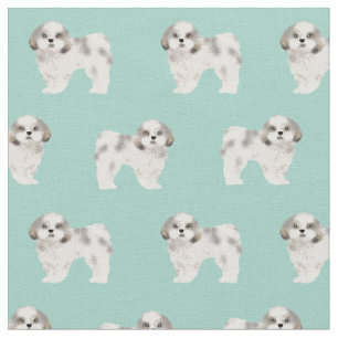 Schauer Tzu-Hunde-Minze Stoff