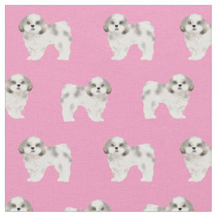 Schauer tzu niedlicher Hund rosa Stoff