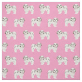Schauer tzu niedlicher Hund rosa Stoff (Muster)