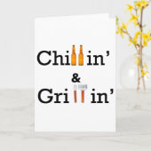 Schauer und Grill Karte (Gelbe Blume)