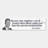 Schaufel-Bereiter Autoaufkleber Garys Johnson (Vorne)