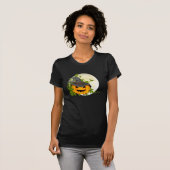 Schaufel-Hals-Kürbis-Halloween-T - Shirt (Vorne ganz)