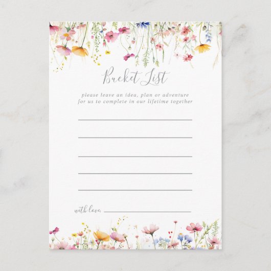 Schaufelkarten für die Schattenfarben der Wildblum Postkarte (Vorderseite)