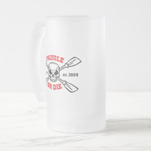 Schaufeln Sie oder die Yakinmo.com-Glas-Bier Mattglas Bierglas (Vorderseite Links)