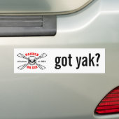Schaufeln Sie oder die Yakinmo.com got Yak? Autoaufkleber (Auf Auto)