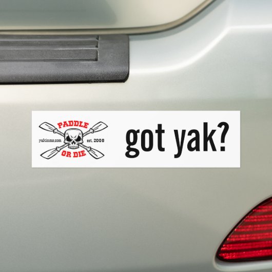 Schaufeln Sie oder die Yakinmo.com got Yak? Autoaufkleber (Auf Auto)