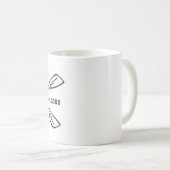Schaufeln Sie oder die Yakinmo.com-Tasse Kaffeetasse (VorderseiteRechts)