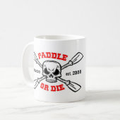 Schaufeln Sie oder die Yakinmo.com-Tasse Kaffeetasse (Vorderseite Links)