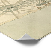 Schaufelrad, Sichtansicht der gezeichnet Maschinen Poster (Ecke)