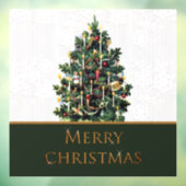 Schaufenster froher Weihnachtsbaum mit Schneeflock Fensteraufkleber (Blatt 3)