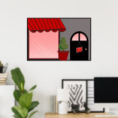 Schaufenster-Open-Shop-Poster Poster (Heimbüro)