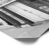 Schaufenster Philadelphia Schwarz-Weiß-Foto Poster (Ecke)