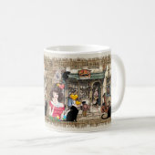 Schaufenster-Shopping-Kerze Kaffeetasse (VorderseiteRechts)
