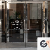 Schaufenster statischer Kleber oder Café Fensteraufkleber (Büro Tür)