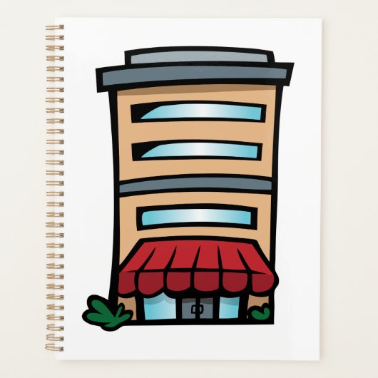 Schaufenster und Bürogebäude Planer (Vorderseite)