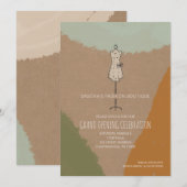 Schaufensterformular Abstrakt Einladung (Vorne/Hinten)