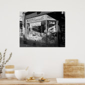 Schaufensterfünfziger jahre Chicagos Illinois Kady Poster (Küche)