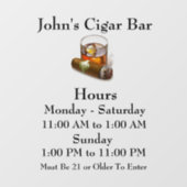 Schaufensterklammer Fensteraufkleber (Blatt)