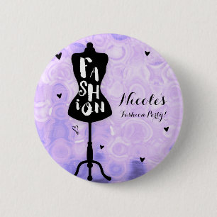 Schaufensterpuppenständer Vintage Retro Lila MODE Button