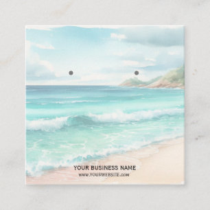 Schaukarten für individuelle Ohrschmuck-Juwelen Quadratische Visitenkarte