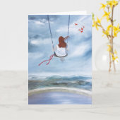 Schaukel Karte (Gelbe Blume)