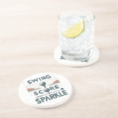 Schaukel, Kern, Funkeln Getränkeuntersetzer (Seite)