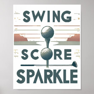 Schaukel, Kern, Funkeln Poster