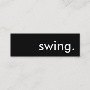 Schaukel. Mini Visitenkarte