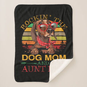 Schaukeln Das Hunde-Mutter-Tante-Leben Geschenk Fü Sherpadecke