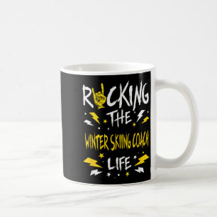 Schaukeln den Winter-Ski-Trainer lustig alpines Sk Kaffeetasse