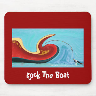 Schaukeln Sie das besonders angefertigte Boot - Mousepad