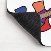 Schaukeln Sie das Spektrumlogo Mousepad (Ecke)