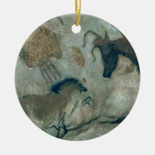 Schaukeln Sie die Malerei, die ein Pferd und eine Keramikornament