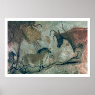 Schaukeln Sie die Malerei, die ein Pferd und eine Poster