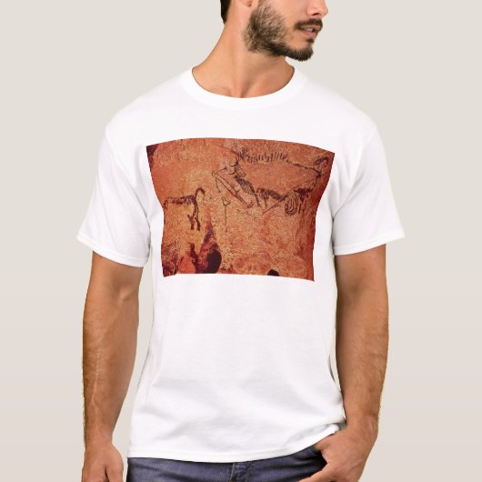 Schaukeln Sie Malerei einer Jagdszene, c.17000 BC T-Shirt (Vorderseite)